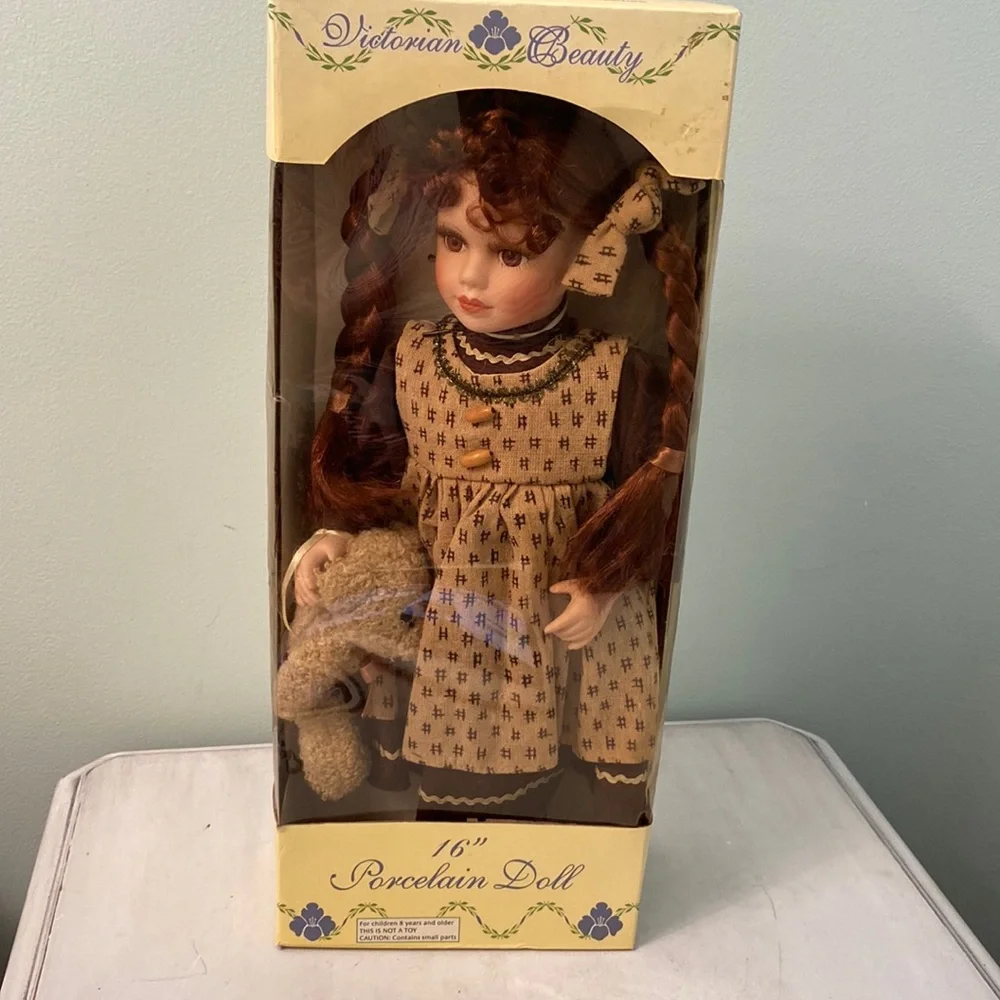 Victorian Beauty Porcelain  Doll 16”